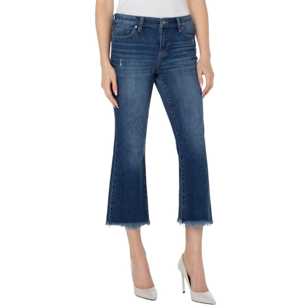 Liverpool Dark Wash Cropped Jeans
